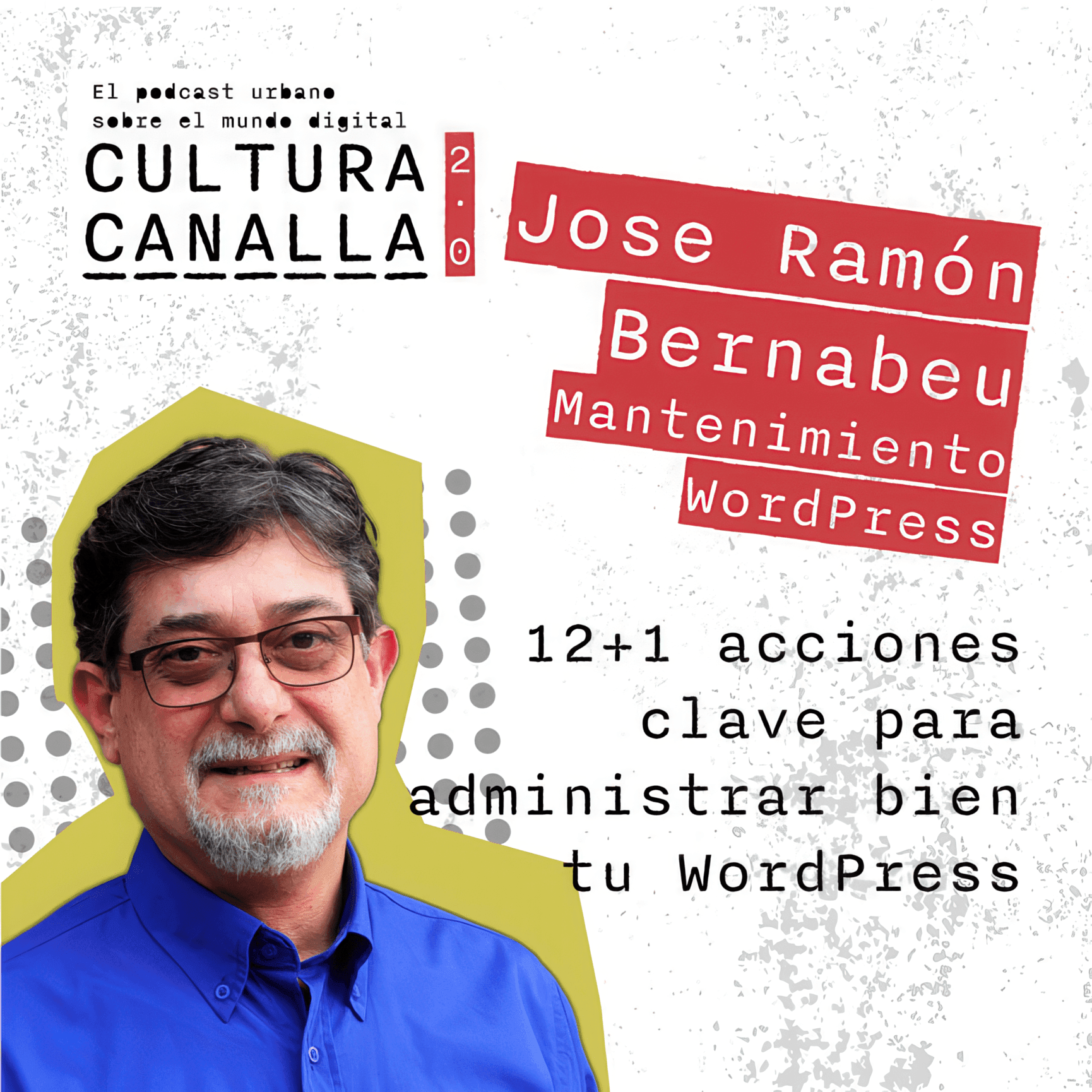 Portada episodio mantenimiento WordPress con Jose Ramón Bernabeu